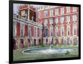 Fountain at Hampton Court Palace-null-Framed Giclee Print