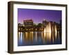 Fountain at Lake Lucerne, Orlando, Florida, United States of America, North America-Richard Cummins-Framed Photographic Print