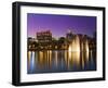 Fountain at Lake Lucerne, Orlando, Florida, United States of America, North America-Richard Cummins-Framed Photographic Print