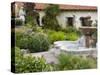 Fountain at Mission San Carlos Borromeo, Carmel-By-The-Sea, Monterey County, California, United Sta-Richard Cummins-Stretched Canvas