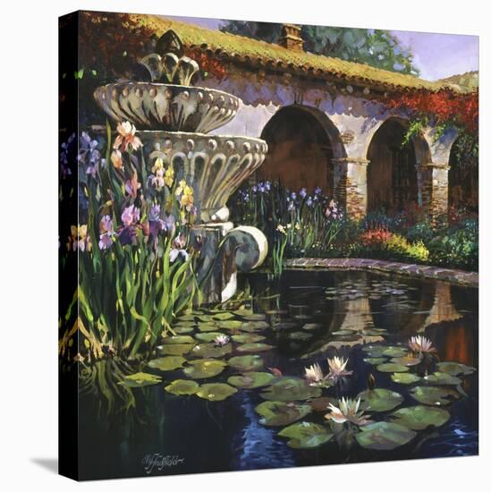 Fountain at San Miguel II-Clif Hadfield-Stretched Canvas