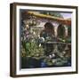 Fountain at San Miguel II-Clif Hadfield-Framed Art Print