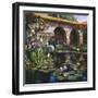 Fountain at San Miguel II-Clif Hadfield-Framed Art Print