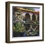 Fountain at San Miguel II-Clif Hadfield-Framed Art Print