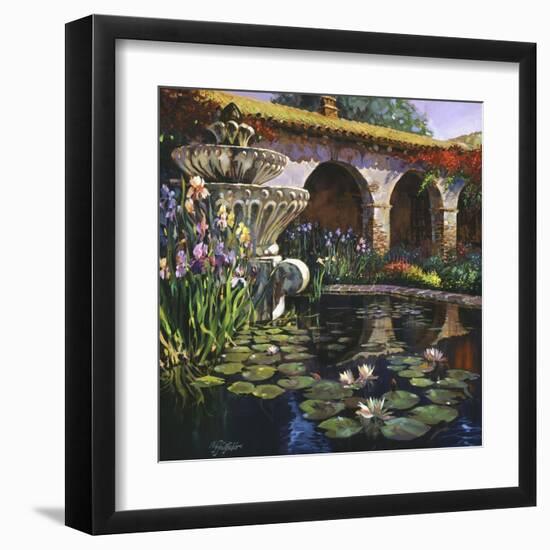 Fountain at San Miguel II-Clif Hadfield-Framed Art Print