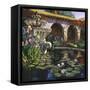 Fountain at San Miguel II-Clif Hadfield-Framed Stretched Canvas