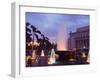 Fountain at Sunset, Rizal Park, Intramuros District, Manila, Philippines, Southeast Asia-Kober Christian-Framed Photographic Print