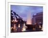 Fountain at Sunset, Rizal Park, Intramuros District, Manila, Philippines, Southeast Asia-Kober Christian-Framed Photographic Print