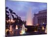 Fountain at Sunset, Rizal Park, Intramuros District, Manila, Philippines, Southeast Asia-Kober Christian-Mounted Photographic Print