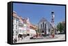 Fountain at the Market Square-Markus Lange-Framed Stretched Canvas