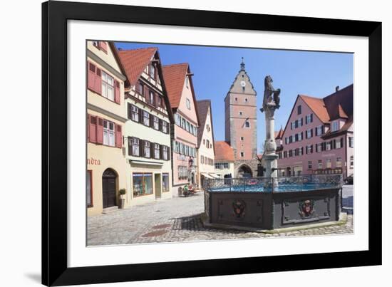 Fountain at the Marketplace with Wornitz Turm Tower-Marcus-Framed Photographic Print