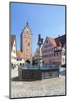 Fountain at the Marketplace with Wornitz Turm Tower-Marcus-Mounted Photographic Print