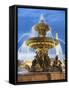 Fountain at The Place de la Concorde-Rudy Sulgan-Framed Stretched Canvas