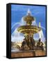 Fountain at The Place de la Concorde-Rudy Sulgan-Framed Stretched Canvas