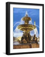 Fountain at The Place de la Concorde-Rudy Sulgan-Framed Photographic Print