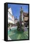 Fountain at Unteres Tor Tower, Old Town, Bietigheim-Bissingen-Markus Lange-Framed Stretched Canvas