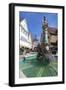 Fountain at Unteres Tor Tower, Old Town, Bietigheim-Bissingen-Markus Lange-Framed Photographic Print