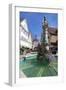 Fountain at Unteres Tor Tower, Old Town, Bietigheim-Bissingen-Markus Lange-Framed Photographic Print