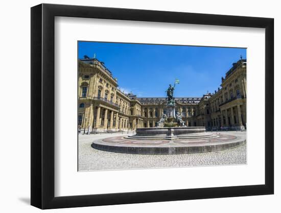 Fountain before the Wurzburg Residencewurzburg, Franconia, Bavaria, Germany, Europe-Michael Runkel-Framed Photographic Print