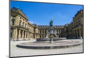 Fountain before the Wurzburg Residencewurzburg, Franconia, Bavaria, Germany, Europe-Michael Runkel-Mounted Photographic Print