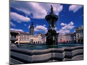 Fountain, Ceske Budejovice, Czech Republic-David Herbig-Mounted Photographic Print