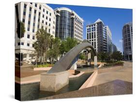 Fountain, City Hall Plaza, Orlando, Florida, United States of America, North America-Richard Cummins-Stretched Canvas