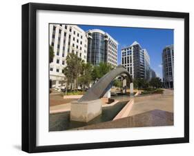 Fountain, City Hall Plaza, Orlando, Florida, United States of America, North America-Richard Cummins-Framed Photographic Print