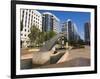 Fountain, City Hall Plaza, Orlando, Florida, United States of America, North America-Richard Cummins-Framed Photographic Print