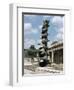 Fountain, Courtyard of the Shell Centre, London-Peter Thompson-Framed Photographic Print