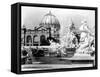 Fountain Coutan and Palace of Fine Arts, 1889-Science Source-Framed Stretched Canvas