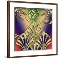 Fountain Design 4-Art Deco Designs-Framed Giclee Print