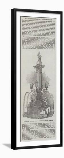Fountain for the City of Concepcion-null-Framed Premium Giclee Print