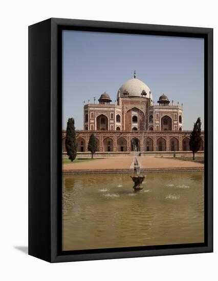 Fountain, Humayun's Tomb, Delhi, India, Asia-null-Framed Stretched Canvas