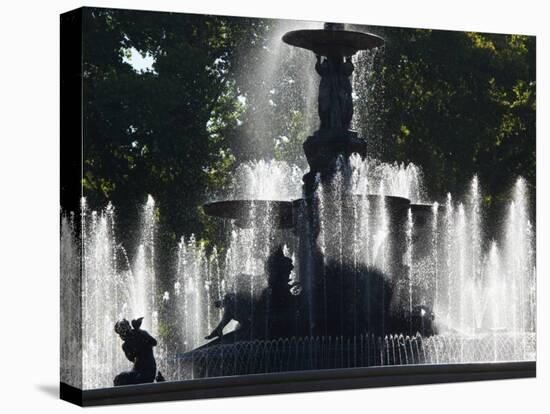 Fountain in a Park, General San Martin Park, Mendoza, Argentina-null-Stretched Canvas