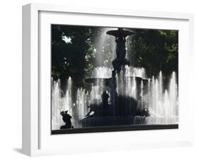 Fountain in a Park, General San Martin Park, Mendoza, Argentina-null-Framed Photographic Print