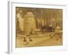 Fountain in a Provencal Village-Henry Herbert La Thangue-Framed Giclee Print