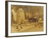 Fountain in a Provencal Village-Henry Herbert La Thangue-Framed Giclee Print