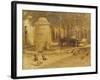 Fountain in a Provencal Village-Henry Herbert La Thangue-Framed Giclee Print