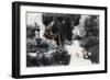 Fountain in a Public Garden, Hong Kong, 20th Century-null-Framed Giclee Print