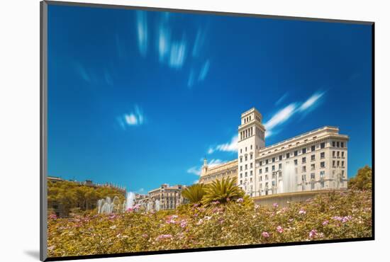 Fountain in Barcelona, Spain-boule-Mounted Photographic Print