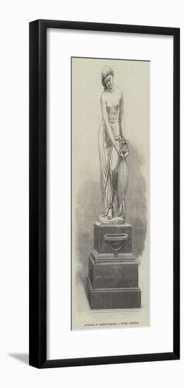 Fountain in Berkeley-Square, a Munro, Sculptor-null-Framed Giclee Print