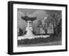 Fountain in Dupont Circle, with Dupont Plaza Hotel Visible in Background-Walker Evans-Framed Photographic Print