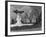 Fountain in Dupont Circle, with Dupont Plaza Hotel Visible in Background-Walker Evans-Framed Photographic Print