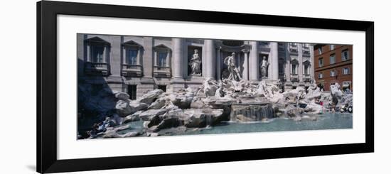 Fountain in Front of a Building, Trevi Fountain, Rome, Italy-null-Framed Photographic Print