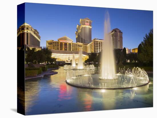 Fountain in Front of the Ceasars Palace Hotel, Strip, South Las Vegas Boulevard, Las Vegas, Nevada-Rainer Mirau-Stretched Canvas