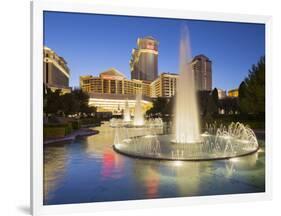 Fountain in Front of the Ceasars Palace Hotel, Strip, South Las Vegas Boulevard, Las Vegas, Nevada-Rainer Mirau-Framed Photographic Print