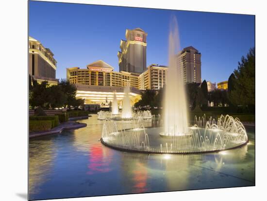 Fountain in Front of the Ceasars Palace Hotel, Strip, South Las Vegas Boulevard, Las Vegas, Nevada-Rainer Mirau-Mounted Photographic Print