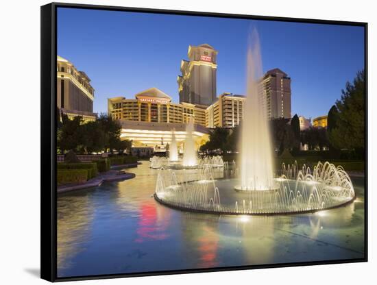 Fountain in Front of the Ceasars Palace Hotel, Strip, South Las Vegas Boulevard, Las Vegas, Nevada-Rainer Mirau-Framed Stretched Canvas