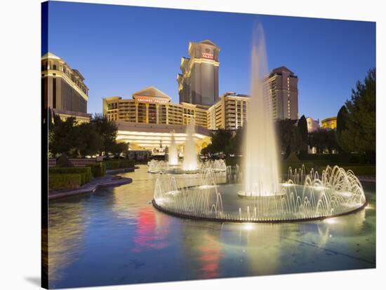 Fountain in Front of the Ceasars Palace Hotel, Strip, South Las Vegas Boulevard, Las Vegas, Nevada-Rainer Mirau-Stretched Canvas