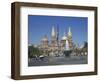 Fountain in Front of the Christian Cathedral in Guadalajara, Jalisco, Mexico, North America-Michelle Garrett-Framed Photographic Print